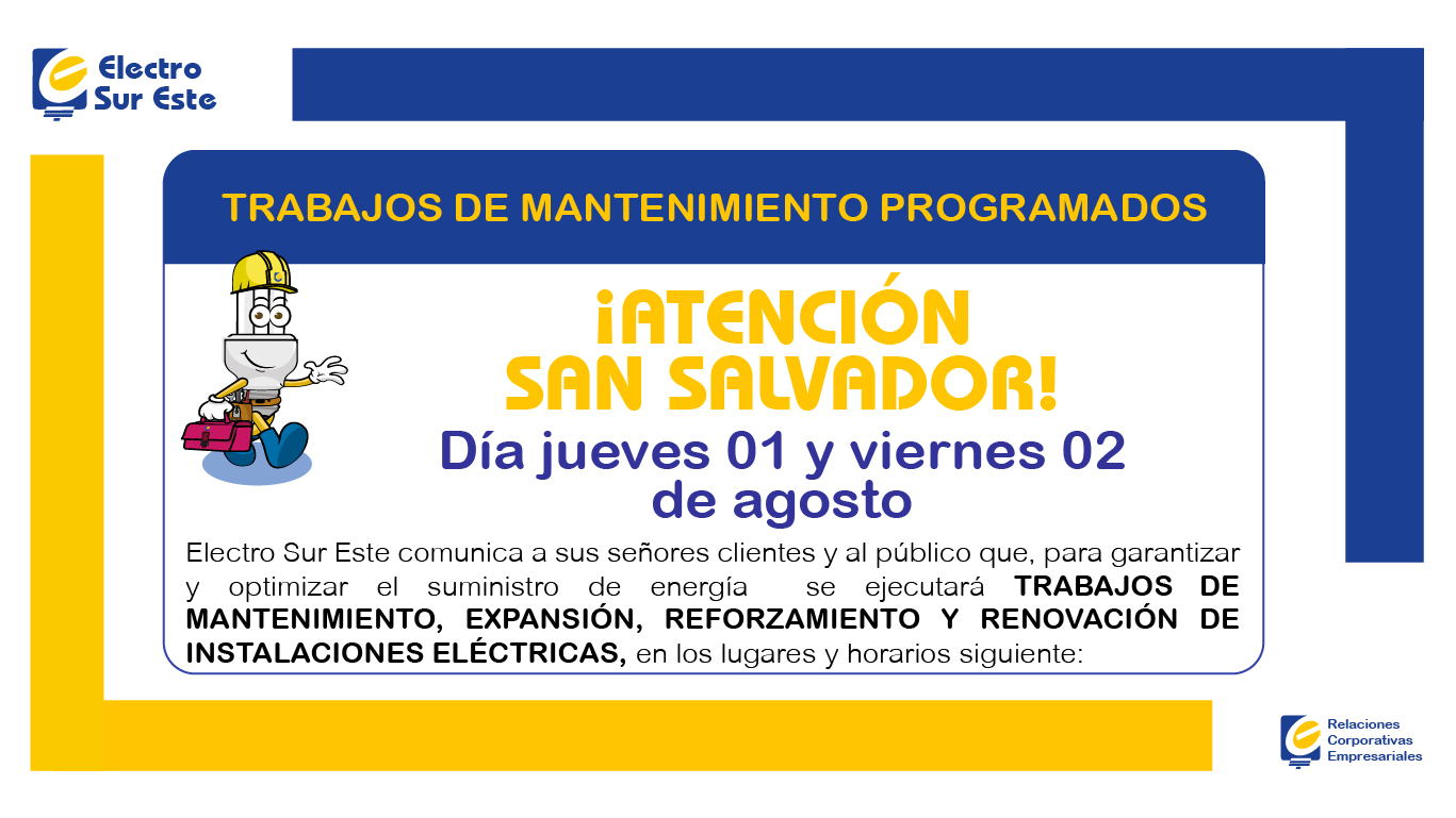 Información corte programado