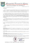 Vista preliminar de documento RESOLUCION DE ALCALDIA 011-2019-MPA-A