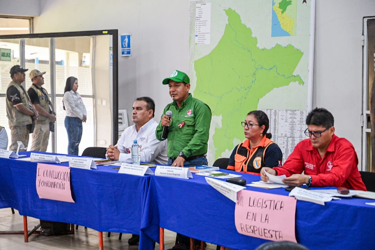Gobernador Dr. René Chávez lidera simulación macroregional multipeligro y sismo