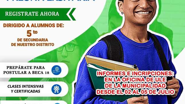 Preparación a alumnos del quinto de secundaria de la jurisdicción del distrito de El Tallán y sus anexos