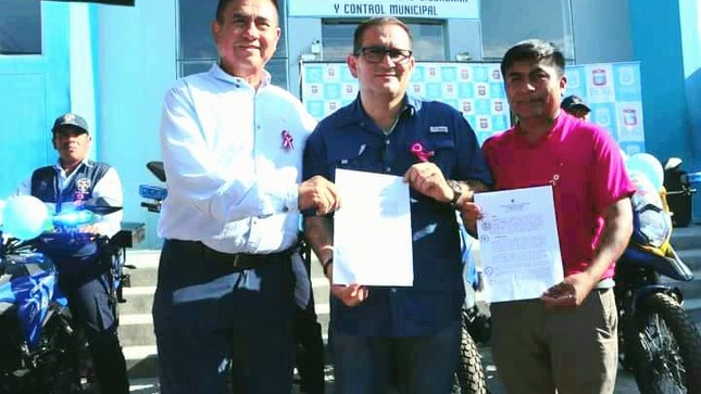 fotos sobre el refuerzo de  la Seguridad Ciudadana de Nuestro Distrito