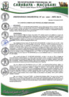 Vista preliminar de documento ORDENANZA MUNICIPAL N° 011-2022-MPC-M-A