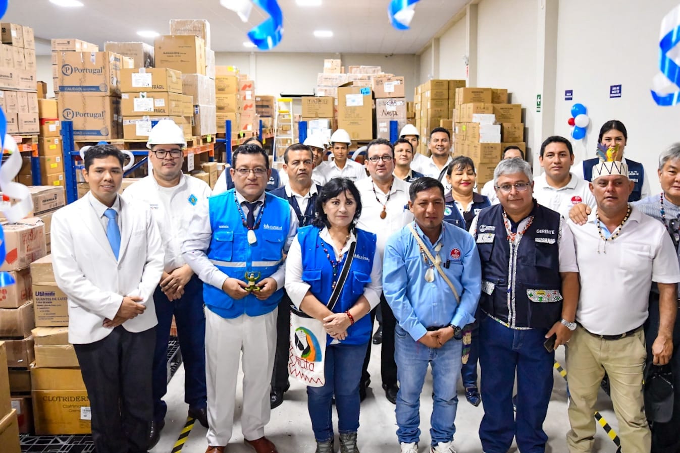 Gobernador Dr. René Chávez inaugura almacén de la Red de Salud de Nauta.