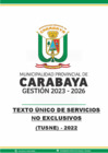Vista preliminar de documento ORDENANZA MUNICIPAL N° 017-2022-MPC-M-A [TEXTO UNICO DE SERVICIOS NO EXCLUSIVOS - TUSNE 2022]