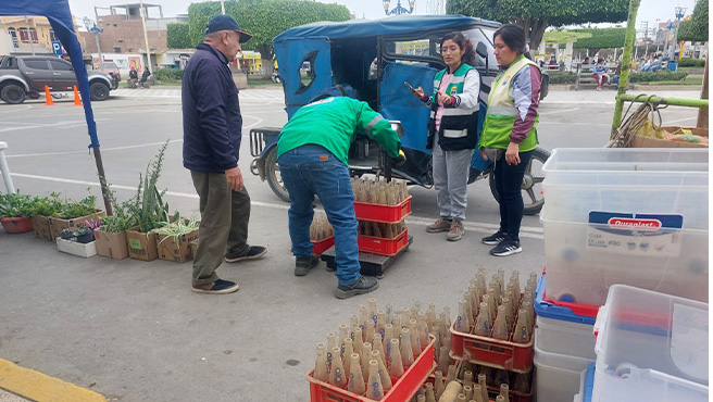 Campaña de Eco canje denominada “Cuidando mi Patria” con la participación activa de la población.