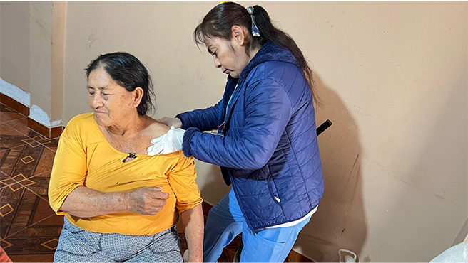 CIAM continúa con las visitas domiciliarias, con la atención a los adultos mayores de la provincia, brindando diversos servicios gratuitos.
