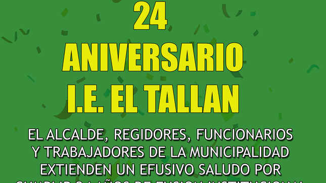Foto de saludo por aniversario