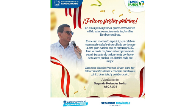 Felices Fiestas Patrias Perú