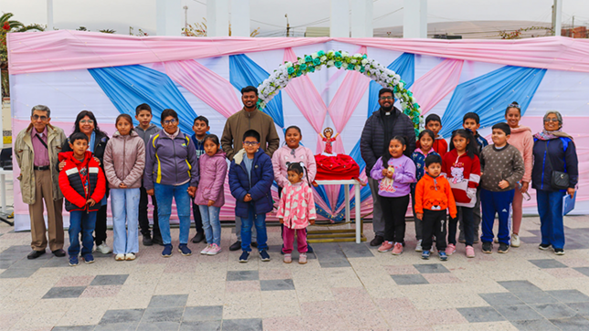 Festividad del Divino Niño Jesús, Misa, Recorrido Procesional y Show Infantil, realizado en la Iglesia Inmaculada Concepción y la Plaza de la Agricultura