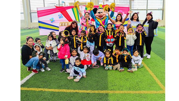 Fiesta Infantil por el 51° Aniversario de los PRONOEI en las instalaciones del Polideportivo