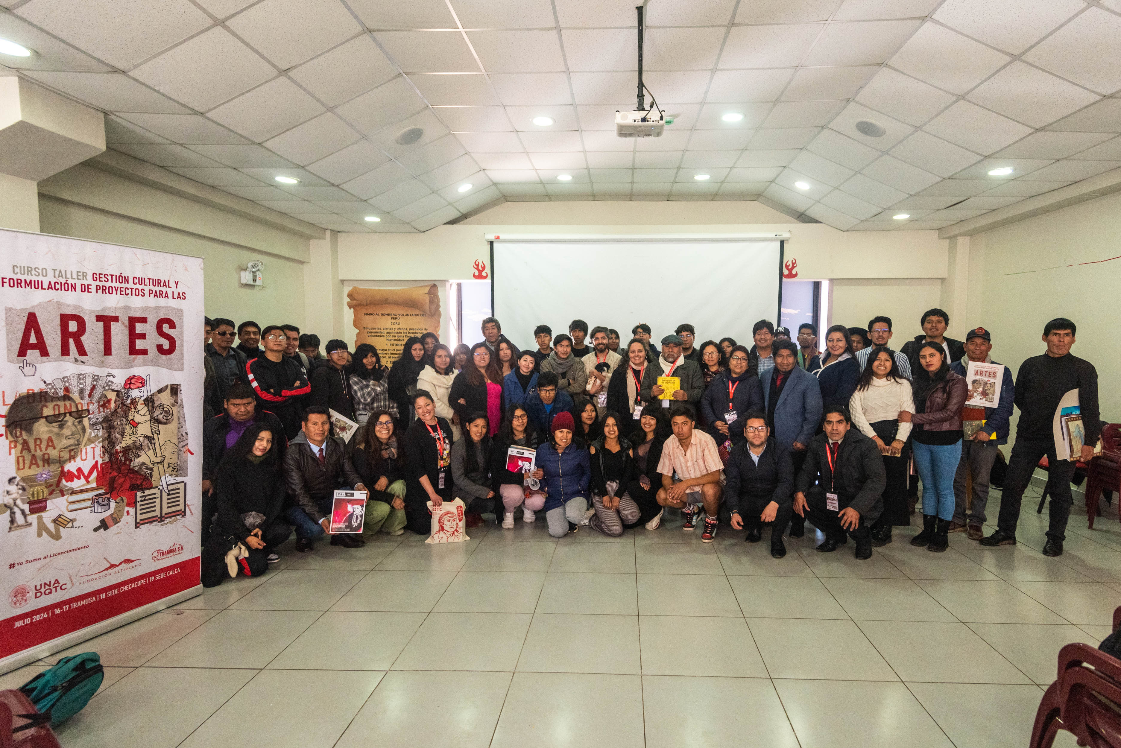 Desarrollo del Curso Taller en la Filial de Calca de la UNADQTC