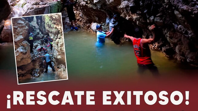 ¡Rescate exitoso! En las pozas del chivato