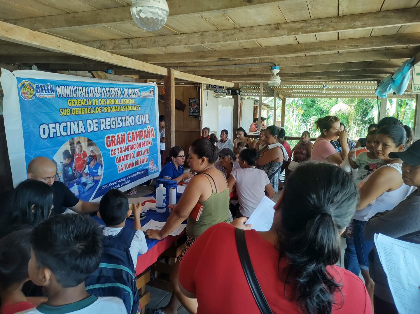 La municipalidad de belén realiza campaña de DNI gratuito en A.H Tierra Prometida