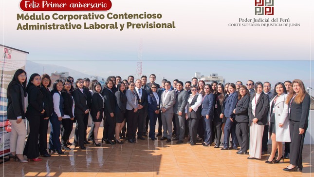 Módulo Corporativo Laboral - PCALP un año  brindando atención con calidad y servicio