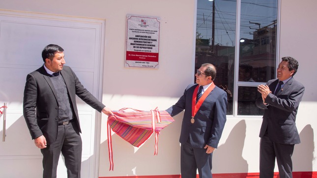 Presidente de la Corte Junín inauguró ampliación del archivo desconcentrado