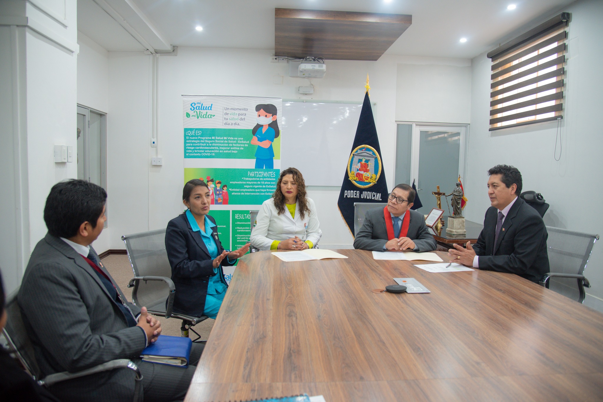 Corte de Junín y ESSALUD en trabajo mancomunado