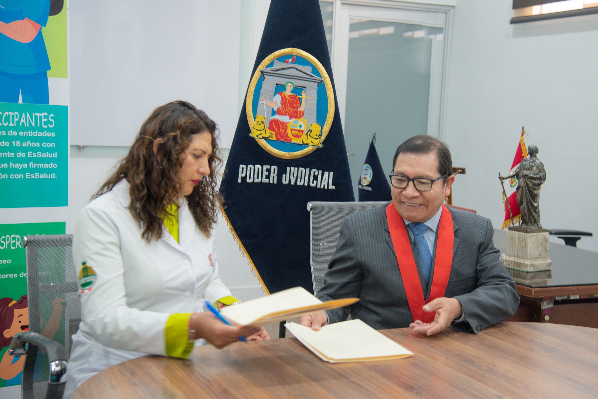 Corte de Junín y ESSALUD en trabajo mancomunado