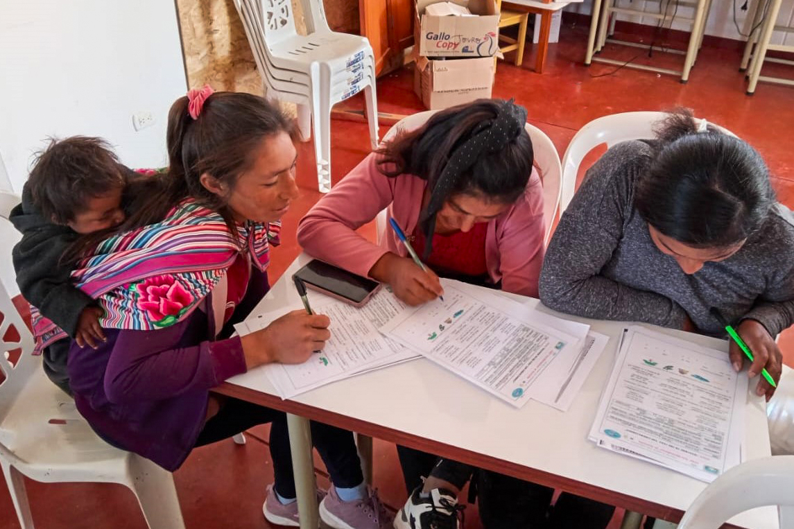 Ayacucho - adultos estudian en Tambos