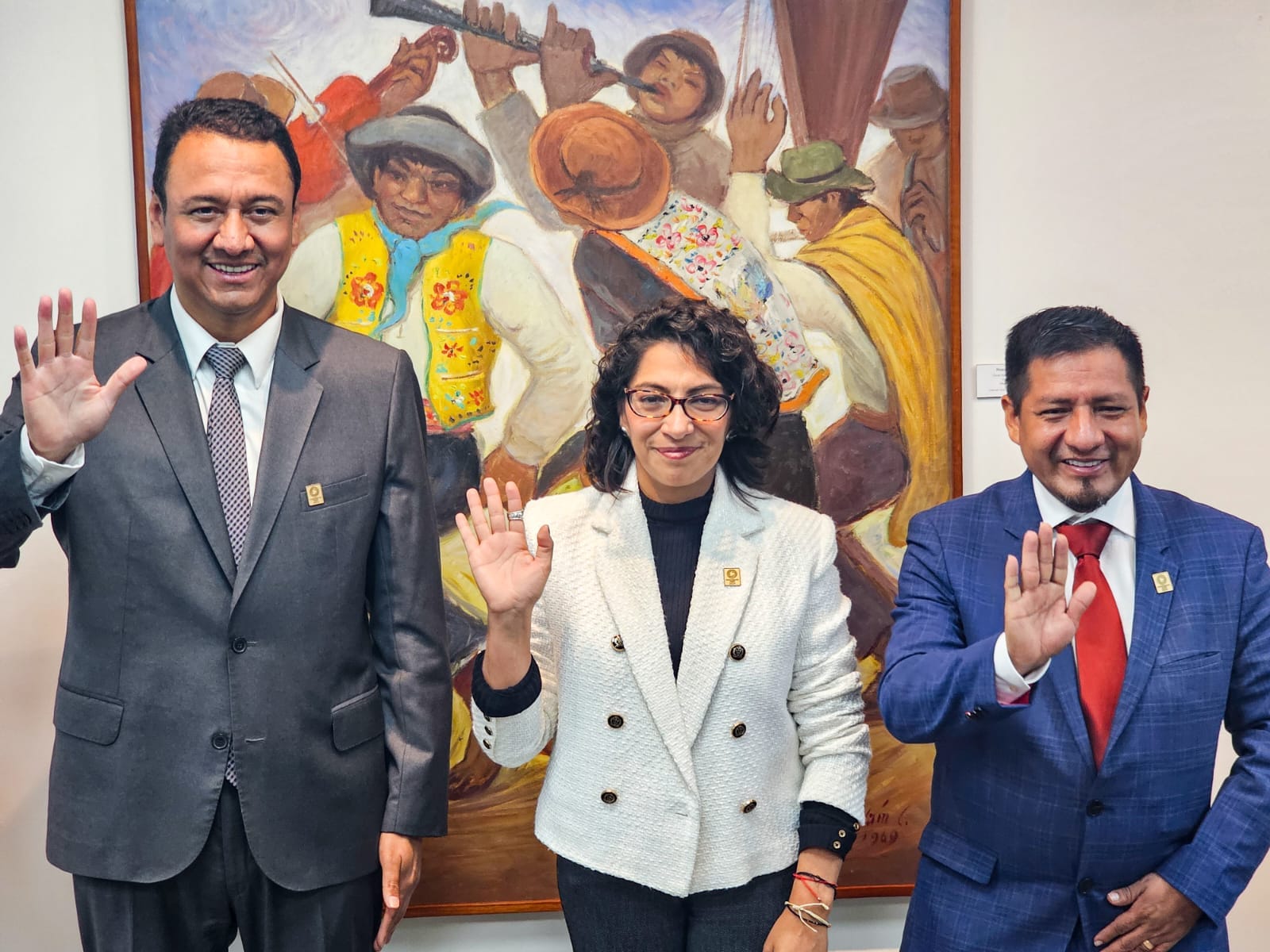 Gobernador Dr. René Chávez, junto a ministros de Cultura y Desarrollo Agrario, acuerdan construcción de oficina Agrorural
