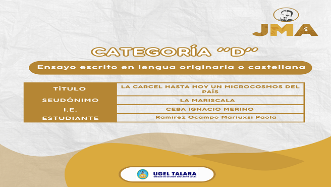 Ensayo escrito en lengua originaria o castellana