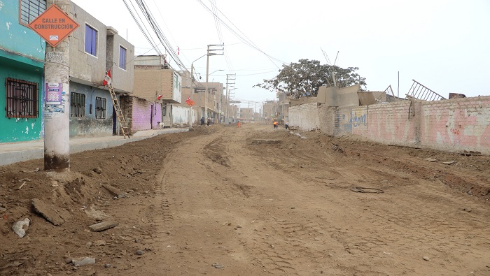 pistas, veredas y Γ‘reas verdes en el Barrio UniΓ³n Obrero