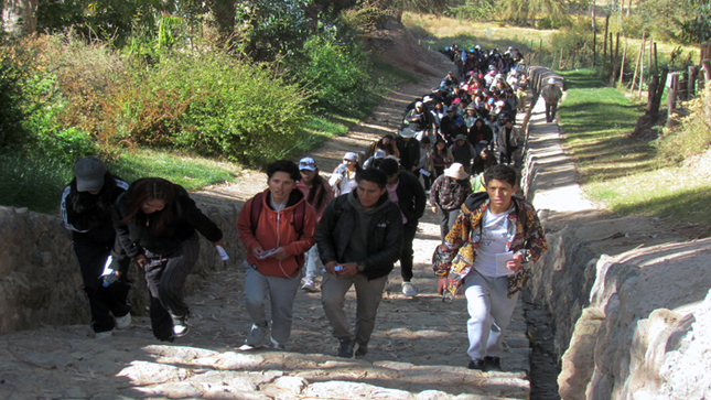 Estudiantes de turismo recorrieron camino ritual Qoricancha – Ñustapakana
