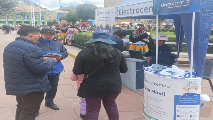 Electrocentro continúa con el despliegue de oficinas móviles en Fiestas Patrias