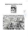 Vista preliminar de documento PLAN DE OPERACIONES DE EMERGENCIA DEL DISTRITO DE SAN BARTOLO 2024-2026