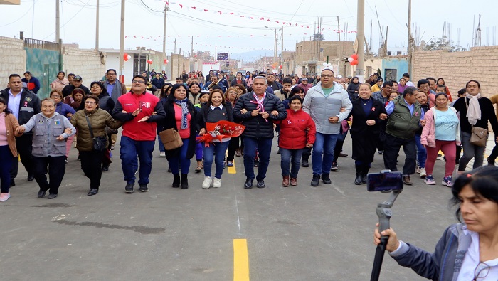 pistas, veredas y Γ‘reas verdes en el sector de camino viejo a Retes y Urb. Fonavi