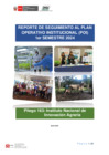 Vista preliminar de documento Reporte de Seguimiento POI - I Semestre 2024 - Pliego 163_ INIA