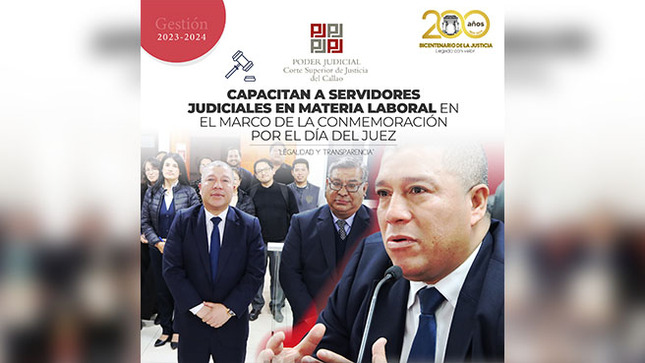Capacitan a servidores judiciales en materia labora en el marco de la conmemoración por el Día del Juez
