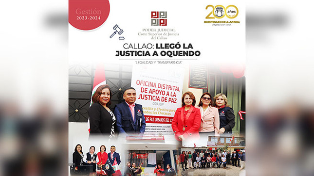 Corte Superior de Justicia del Callao inauguró dos juzgados de paz urbanos en Oquendo