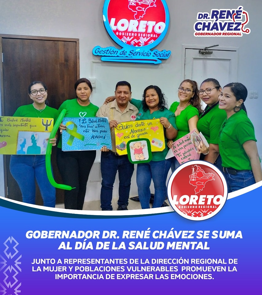 Gobierno regional se suma al día mundial de la salud mental