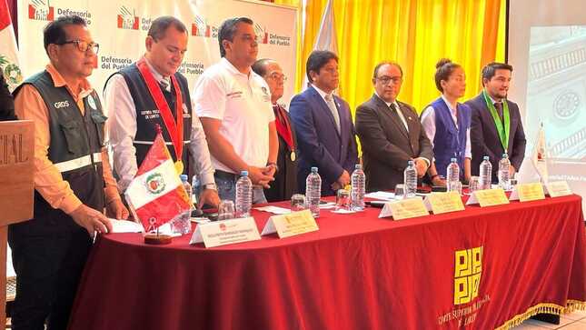Gorel participa de la presentación oficial del informe defensorial.