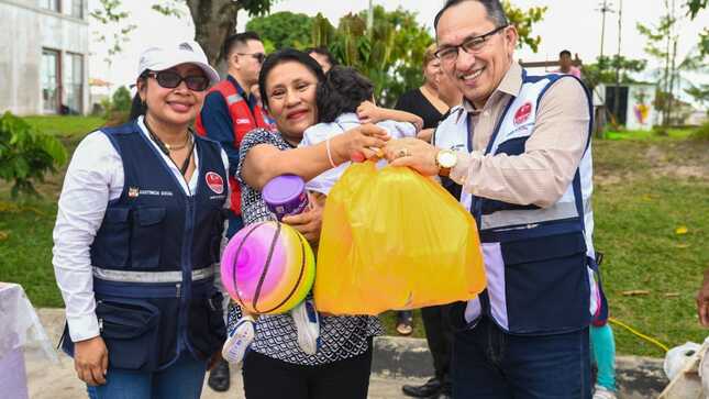 Gobierno regional de loreto promueve la solidaridad a través del apoyo social