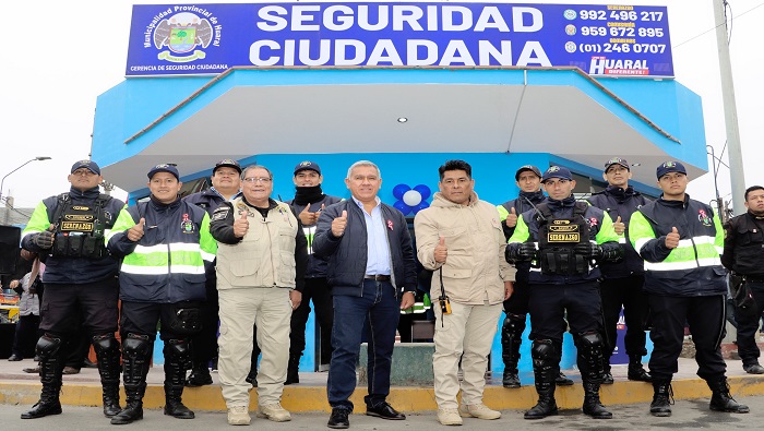 Caseta de Monitoreo y Video Vigilancia en la Alameda Sur de Huaral