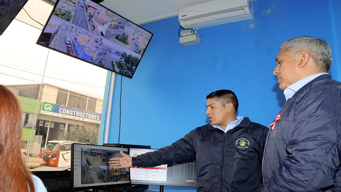 Caseta de Monitoreo y Video Vigilancia en la Alameda Sur de Huaral