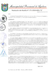 Vista preliminar de documento RESOLUCION DE ALCALDIA 171-2019-MPA-A