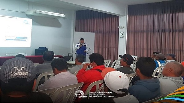 La Dirección Regional de Trabajo y Promoción del Empleo, a cargo del abog. Jorge Olaya Ramos, participó de la Campaña de Promoción de la Cultura de Seguridad y Salud en el Trabajo