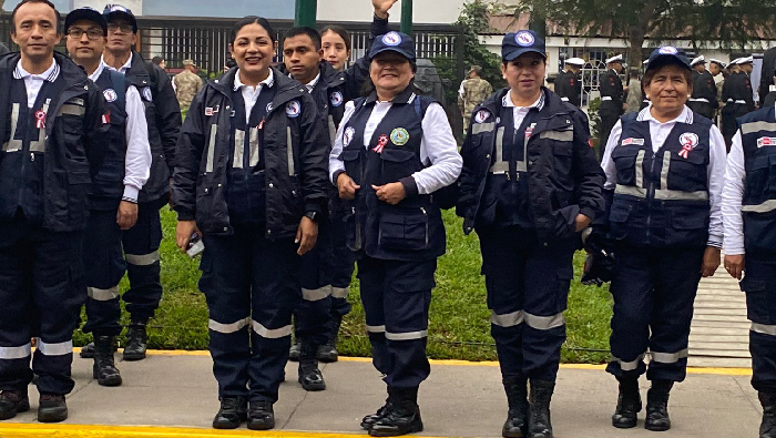 Desfile por fiestas patrias: participación de nuestra brigada de emergencia y desastres