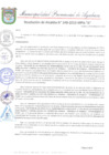 Vista preliminar de documento RESOLUCION DE ALCALDIA 249-2019-MPA-A