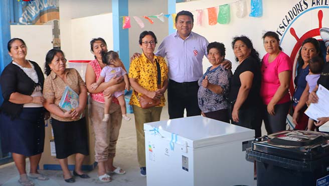 Municipalidad implementa con kits de cocina comedor popular en sector Puerto Nuevo 