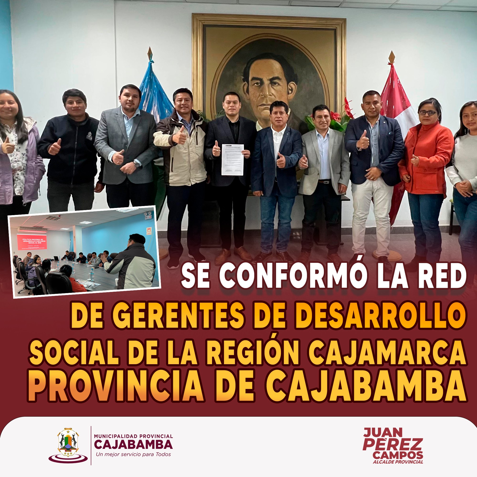 Conformación de la Red de Gerentes de Desarrollo Social de la Región Cajamarca - Provincia de Cajabamba