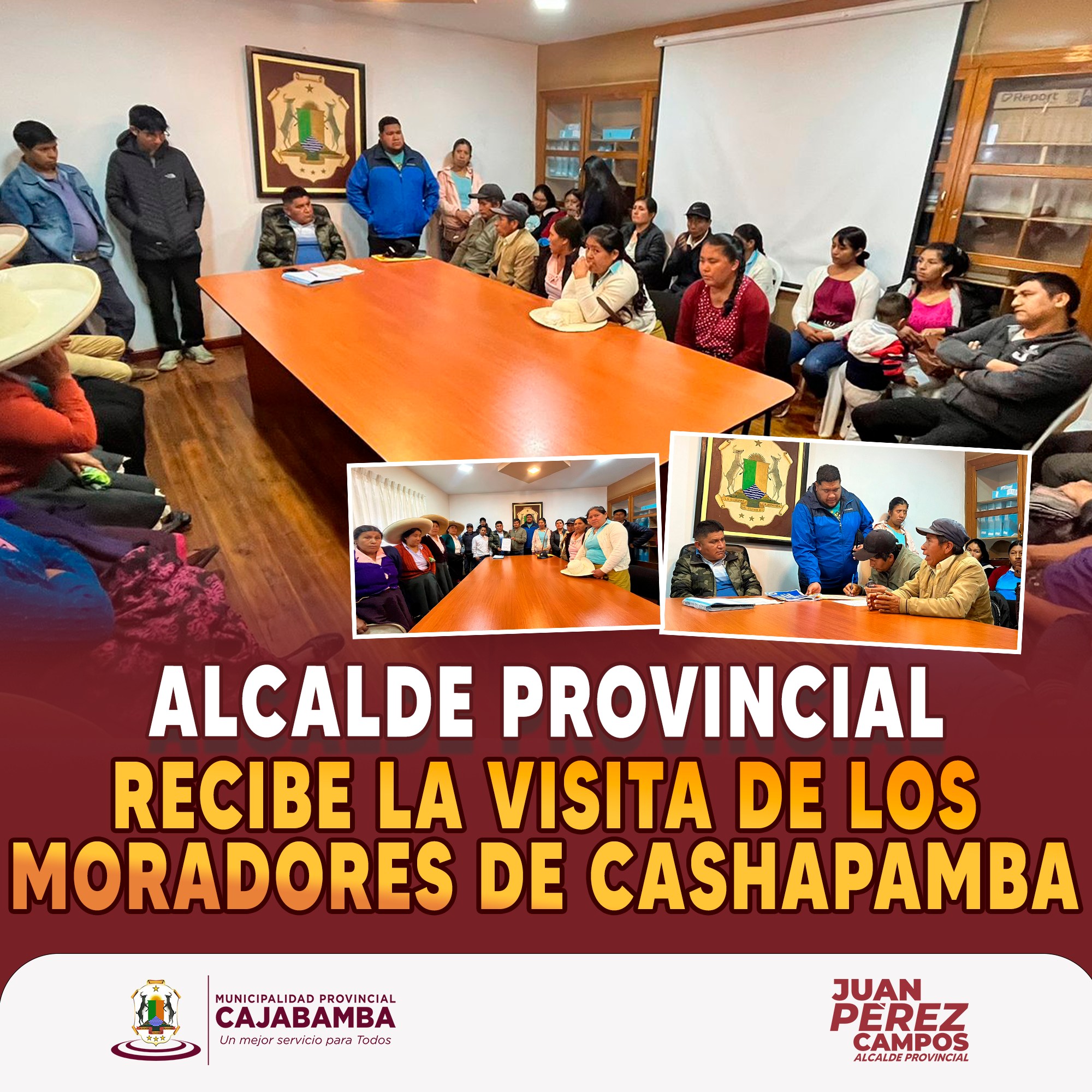 recibió la visita de los beneficiarios de la Jass Sueño Real - Sector el Bosque - Cashapampa