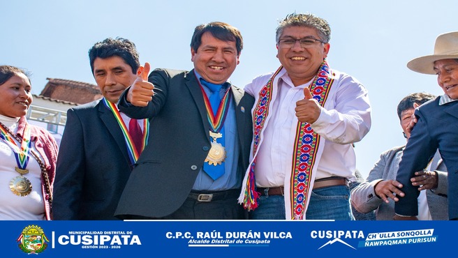 Alcalde de Cusipata participa en el lanzamiento del sello Regional "ALLIN KAWSAY 2024" y firma de pacto Regional