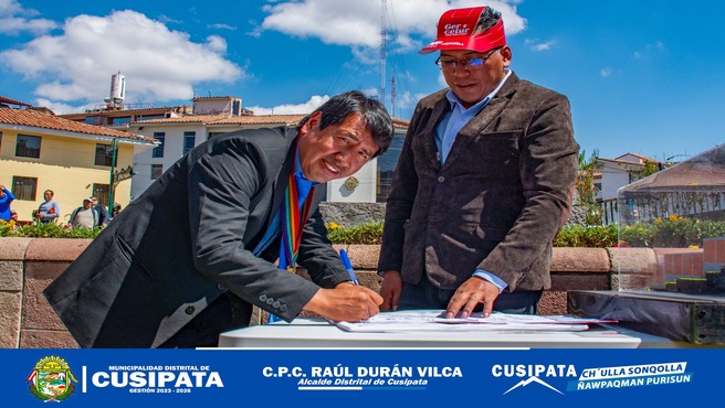 Alcalde de Cusipata participa en el lanzamiento del sello Regional "ALLIN KAWSAY 2024" y firma de pacto Regional