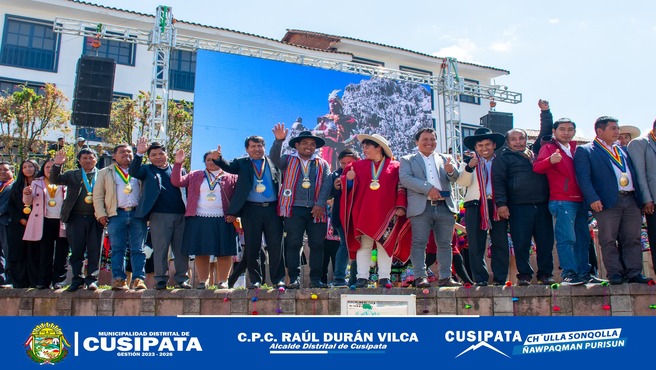 Alcalde de Cusipata participa en el lanzamiento del sello Regional "ALLIN KAWSAY 2024" y firma de pacto Regional