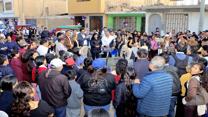 pistas, veredas y รกreas verdes para el barrio Uniรณn Obrero