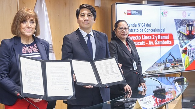 MTC firma adenda con la concesionaria para agilizar los trabajos en la Estación Central de la Línea 2 del Metro