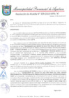 Vista preliminar de documento RESOLUCION DE ALCALDIA 309-2019-MPA-A